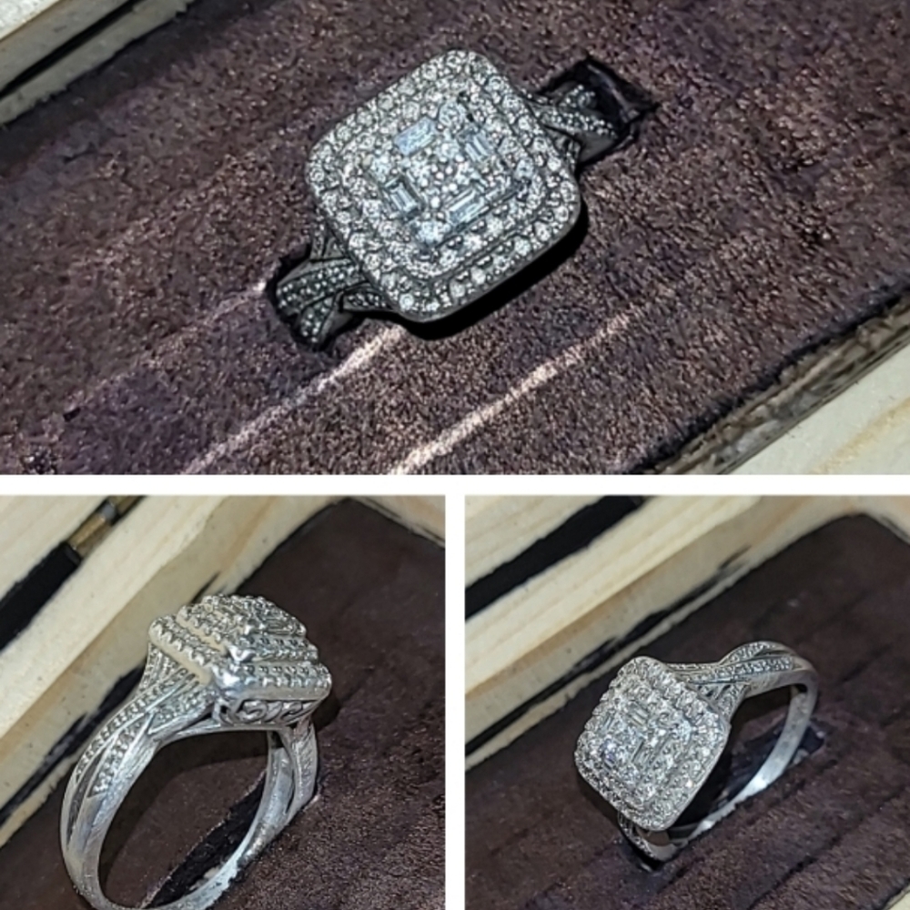 Keepsakes Genuine Diamond .925 Engagement Ring